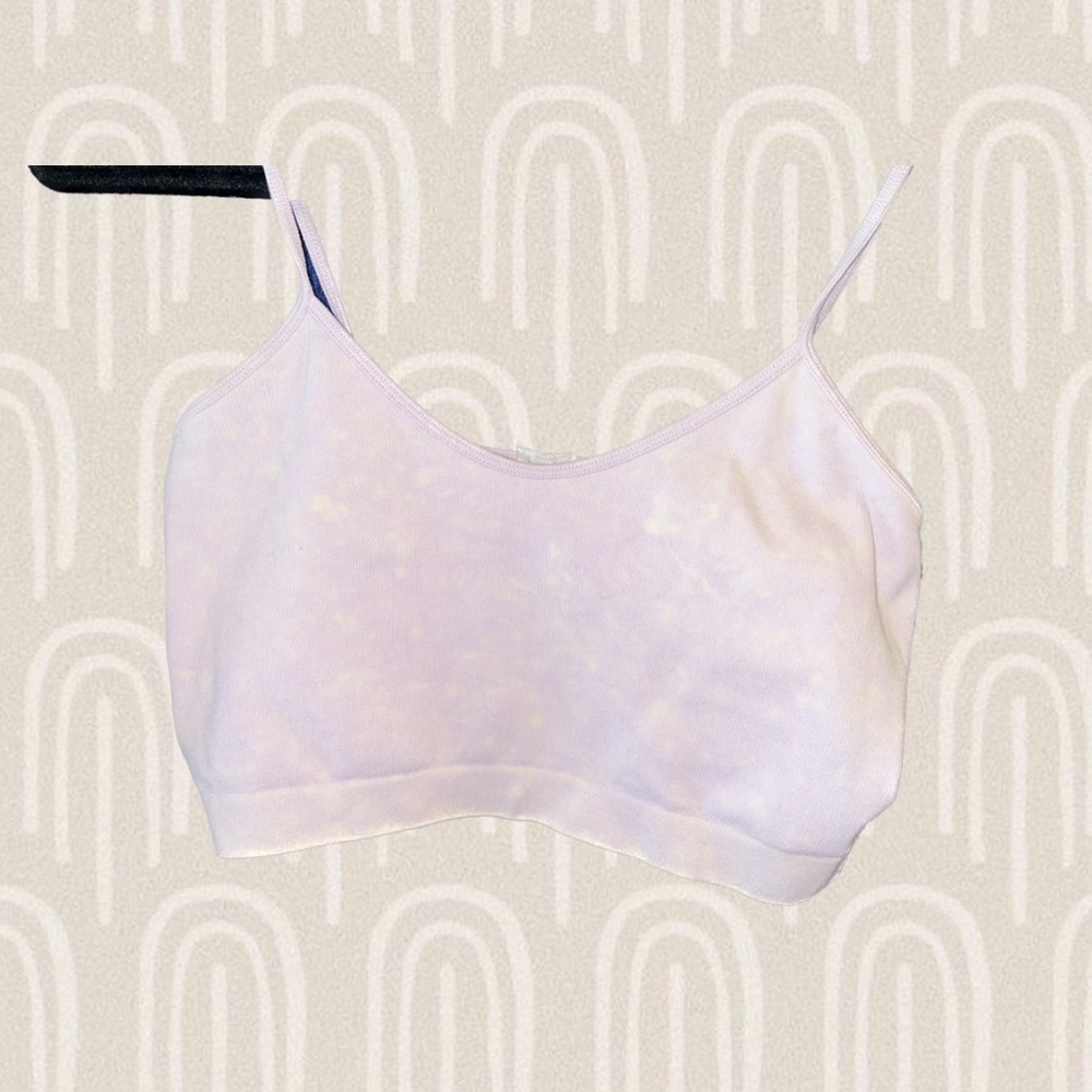Cotton On pale purple crop top